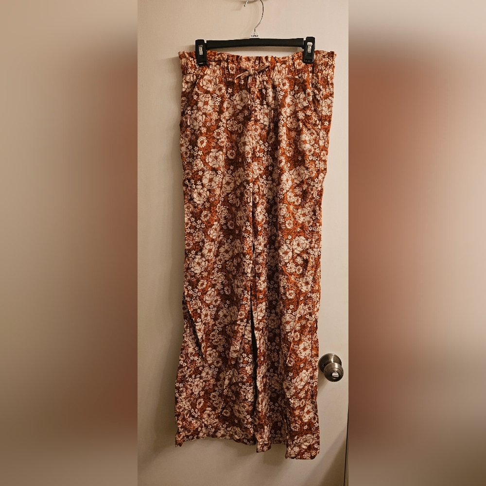 Orange and White Pants for Casual Wear